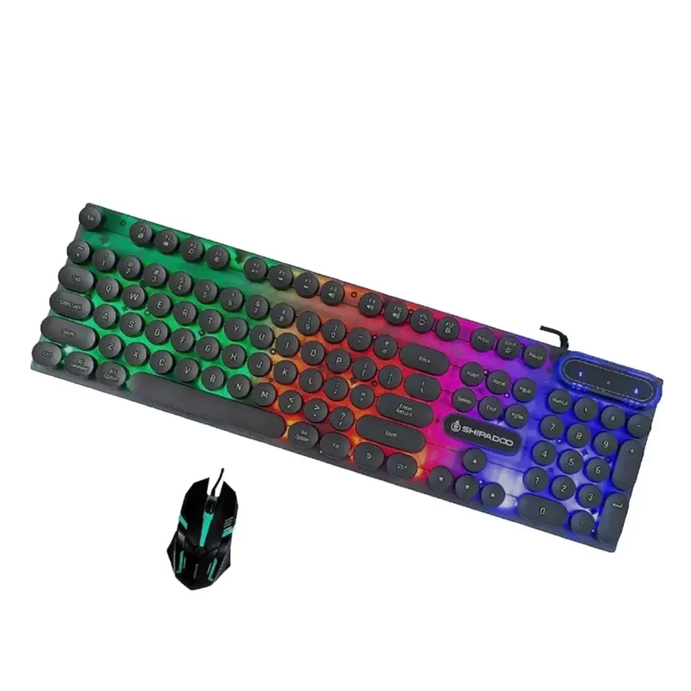 Shipadoo D500 Mechanical Hand Esports Backlight Keyboard and Mouse Set *Open Box